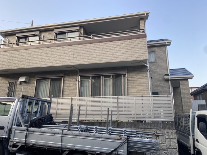 【施工中】秦野市　K様邸　屋根外壁塗装工事