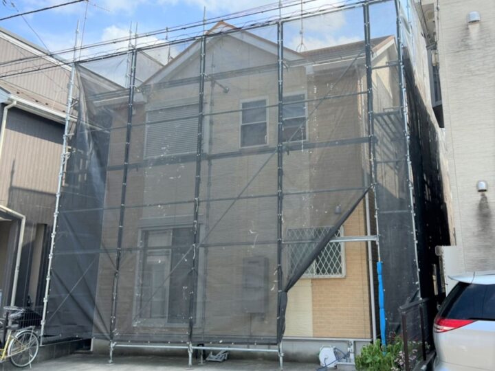 【施工中】海老名市　T様邸　屋根外壁塗装工事